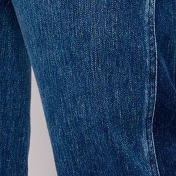 Isaac Mizrahi Live! Women's Pants Sz 12 Tall Knit Denim Crop Wide Blue A631939 - Picture 2 of 4